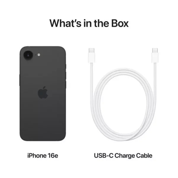 Apple iPhone 16E , 5G , 6.1 , 512GB , Black