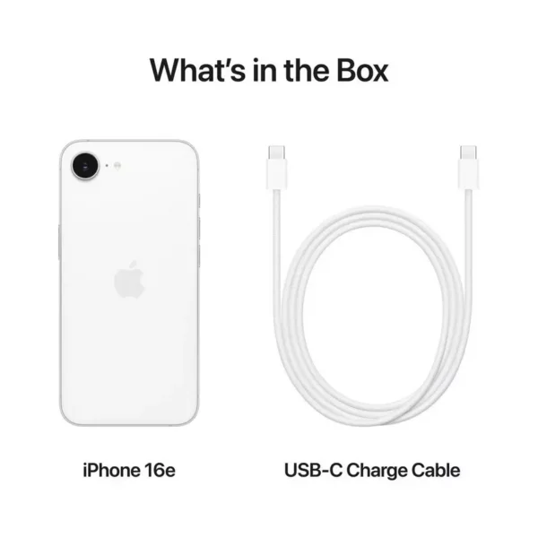 Apple iPhone 16E , 5G , 6.1 , 512GB , White