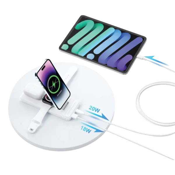 Smartix 5-in-1 Magnetic Power Bank 20000mAh White SM51MWDC01