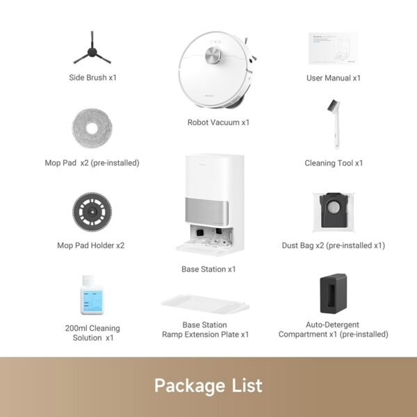 Dreame L10S Ultra Gen 2 Robotic Vacuum Cleaner White RLL32SE