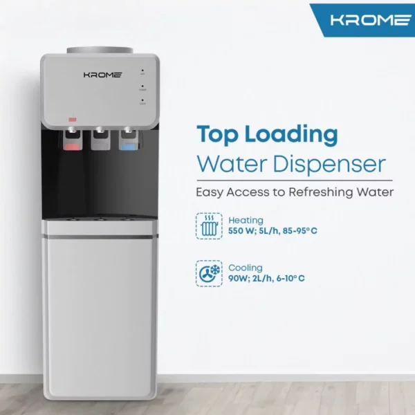 Krome Top Loading Water Dispenser KR-WDTL 3TB