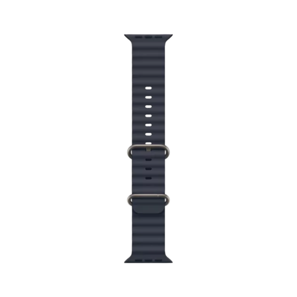 Apple Watch Ultra 2, 49mm Natural Titanium Case with Navy Ocean Band