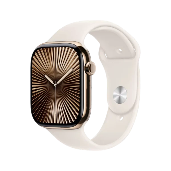 Apple Watch Series 10, 46mm Titanium Case with Sport Band – NEW