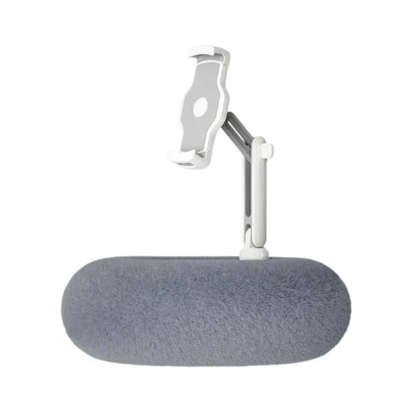 Soft Fabric Pillow Tablet Stand Height Adjustable Removable Washable Cell Phone iPad Holder for Watching Video On Bed Sofa Lap