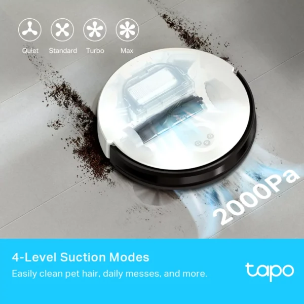 TPLink Robot Vacuum Cleaner & Auto-Empty Dock White Tapo RV10 Plus