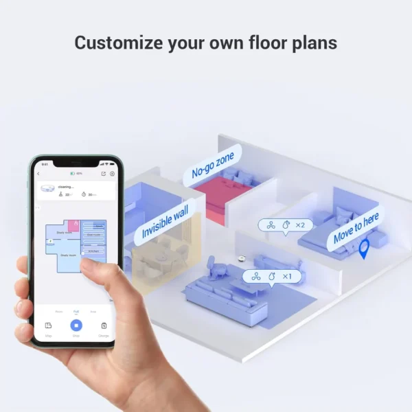 Ezviz RE4 Plus Robot Vacuum & Mop White CS-RE4P-PWT5