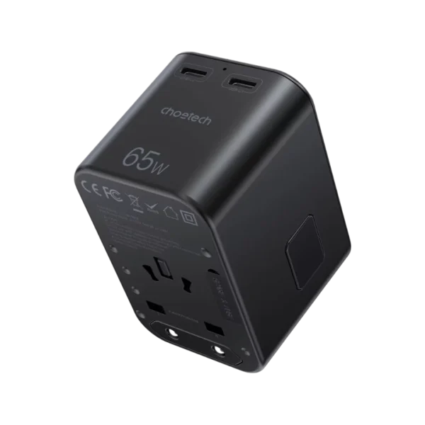 Choetech Travel Adapter Black