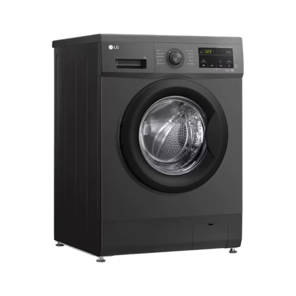 LG 2023 7kg Front Load Washing Machine, Black