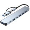 Docking Station Aluminium Alloy Type-C 7-in-1 USB Hub